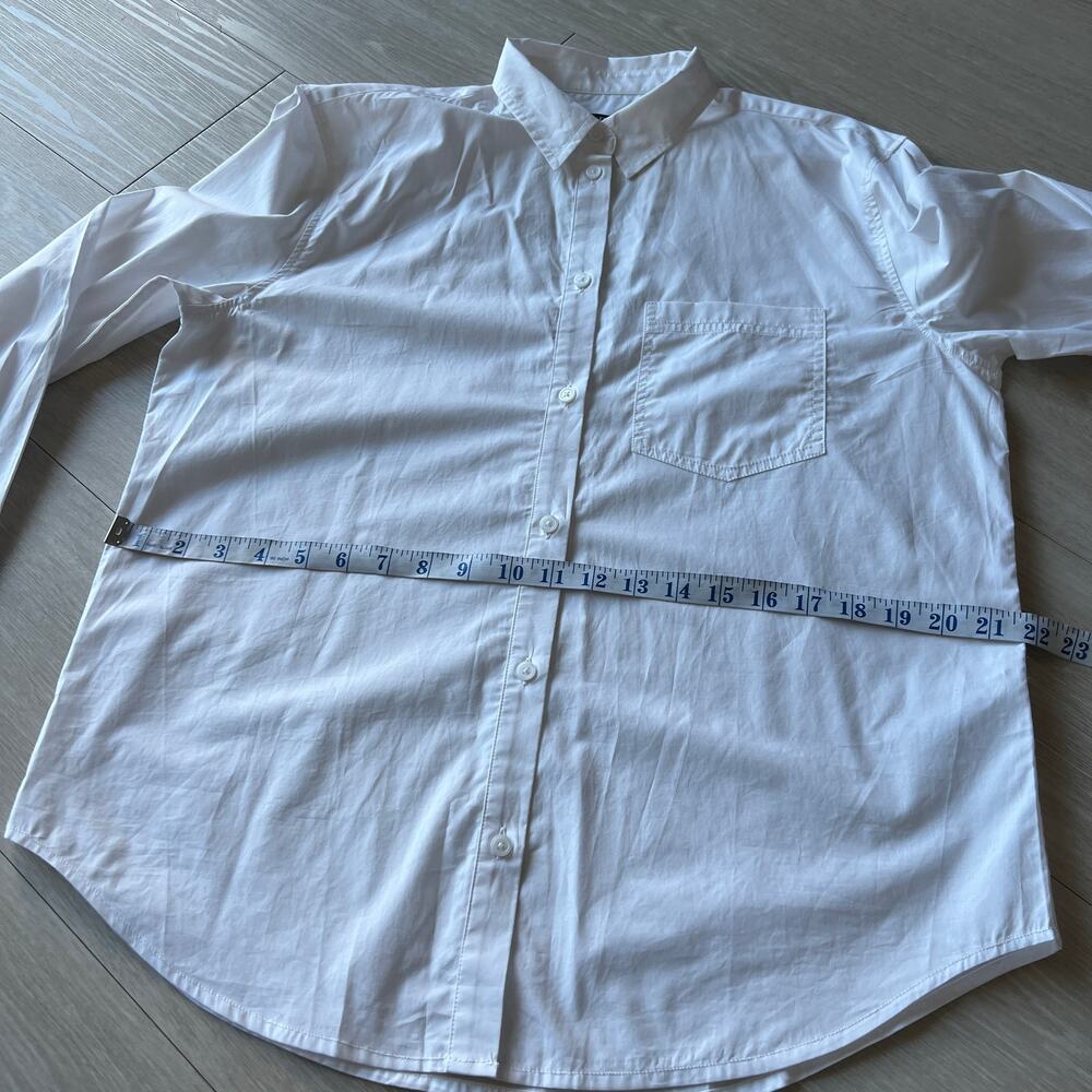 J Crew Garcon Classic Shirt In Cotton Poplin Shirt 8 White Tiny Flaw - Picture 6 of 12